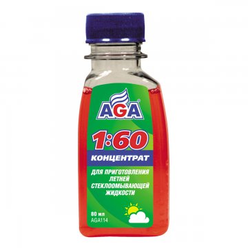 AGA114 - Концентрат для приготовления летней стеклоомывающей жидкости - 80 мл