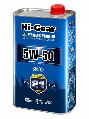 HG0550 - Масло моторное синтетическое 5W-50 SM/CF - 1 л