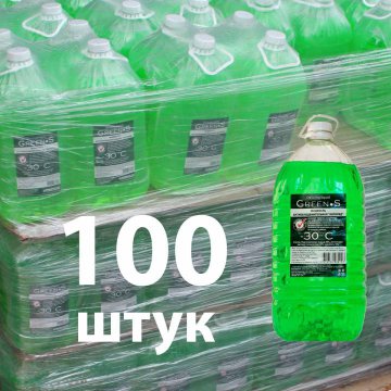 !!!САМОВЫВОЗ!!! Жидкость антиобледенительная CRYSTAL -30°С 5 литров  (Зелёная) - 100 ШТ