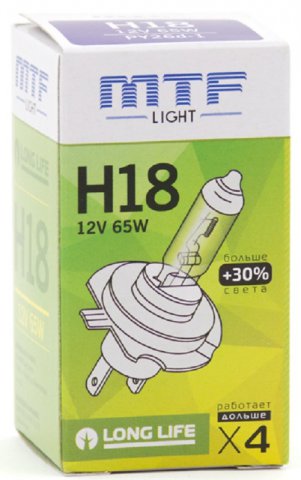 HS1218 - Лампа Н18 12V, 65W, Long Life +30% 2900K