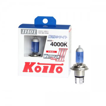 P0745W - Лампа высокотемпературная Koito Whitebeam IH01 12V 60/55W (100/90W) 4000K (комплект 2 шт.)